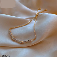 Rolled Layered Adjustable Bracelet – Gold Plated Casual Chic