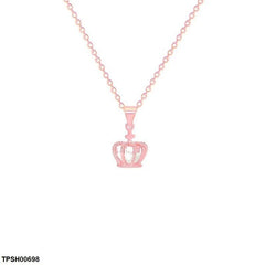 Golden Crown Pendant Necklace for Women – Elegant & Lightweight Jewelry