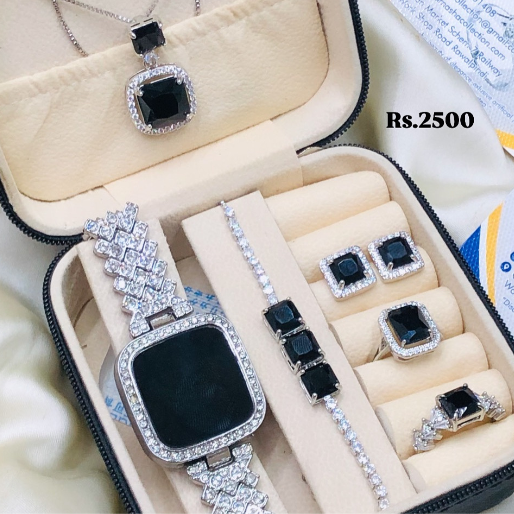 LED Watch & Matching Jewelry Set