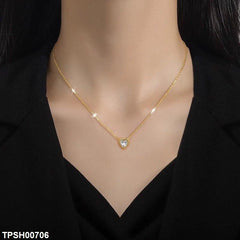 Stainless Steel Heart Pendant Necklace for Women – Elegant & Durable Jewelry