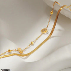 Stainless Steel Ancestral Tree Anklet – Single Piece | Durable & Stylish Foot Jewelry