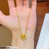 Stainless Steel Round Pendant Necklace for Women – Minimalist & Durable Jewelry