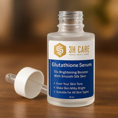 Glutathione Serum with Caffeine & Hyaluronic Acid - 30ml for Brightening & Anti-Aging